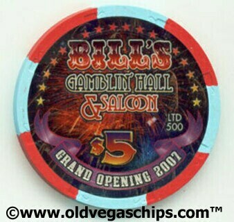 Bill's Casino Grand Opening 2007 $5 Casino Chip