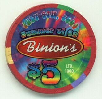 Binion's Hotel 4th of July 2009 $5 Casino Chip