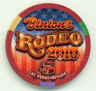 Binion's Hotel National Finals Rodeo 2010 $5 Casino Chip