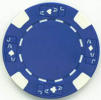 Black Jack Blue Poker Chips