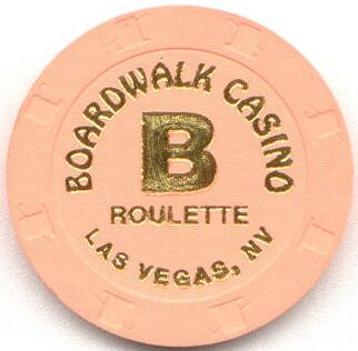 Las Vegas Boardwalk Casino Peach Roulette Chip