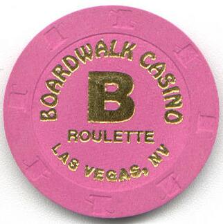Las Vegas Boardwalk Casino Pink Roulette Chip