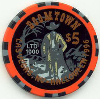 Las Vegas Boomtown Halloween 1996 $5 Casino Chip