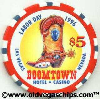 Las Vegas Boomtown Labor Day 1996 $5 Casino Chip