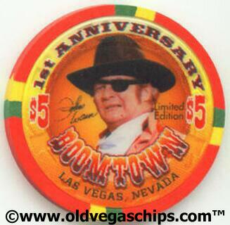 Las Vegas Boomtown John Waine 1st Anniversary $5 Casino Chip
