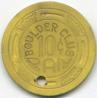 Las Vegas Boulder Club 10¢ Pan Casino Chip
