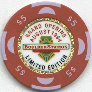 Las Vegas Boulder Station Grand Opening $5 Casino Chip