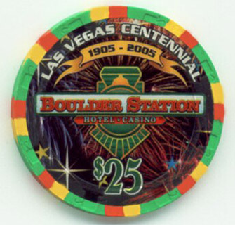 Las Vegas Boulder Station Las Vegas Centennial $25 Casino Chip