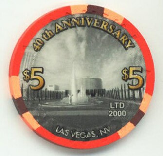 Caesars Palace 40th Anniversary $5 Casino Chip 