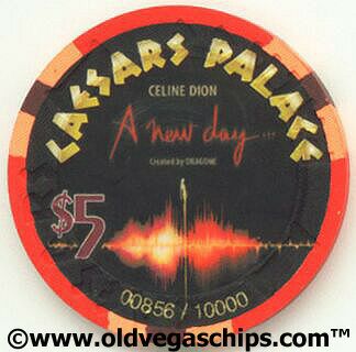 Las Vegas Caesars Palace Celine Dion $5 Casino Chip