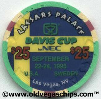 Las Vegas Caesars Palace Davis Cup $25 Casino Chip