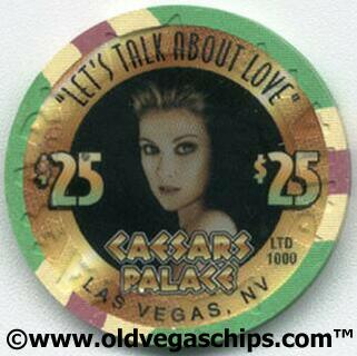 Las Vegas Caesars Palace Celine Dion $25 Casino Chip