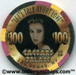 Las Vegas Caesars Palace Celine Dion $100 Casino Chip