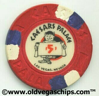 Las Vegas Caesars Palace "Caesar Holding the Scroll" $5 Casino Chip