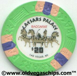 Las Vegas Caesars Palace $20 Baccarat Chip