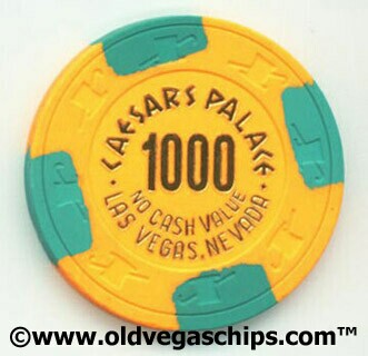 Las Vegas Caesars Palace $1000 Poker Tournament Casino Chip