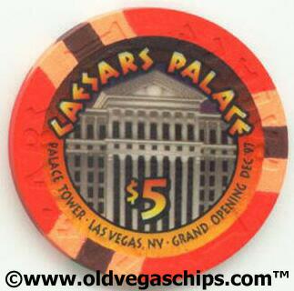 Caesars Palace Tower/Atlantis $5 Casino Chip