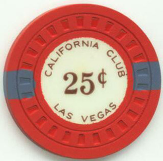 Las Vegas California Club 25¢ Casino Chip