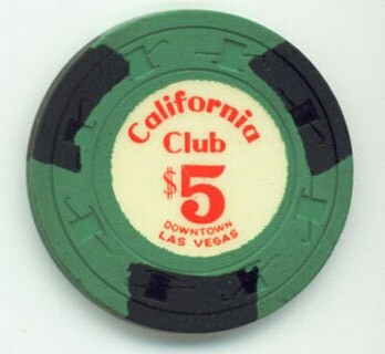 California Club $5 Casino Chip