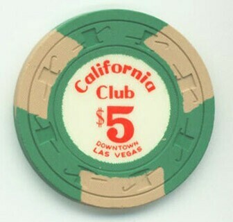 California Club $5 Casino Chip