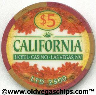 Las Vegas California Hotel Millennium $5 Casino Chip