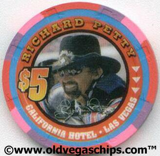California Hotel Richard Petty 2001 $5 Casino Chip