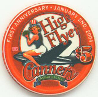 Cannery First Anniversary $5 Casino Chip 