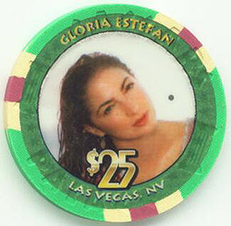 Caesars Palace Gloria Estefan $25 Casino Chip