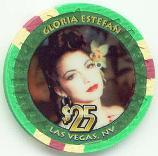 Las Vegas Caesars Palace Gloria Estefan $25 Casino Chip