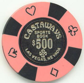 Las Vegas Castaways Casino $500 Race and Sports Casino Chip 