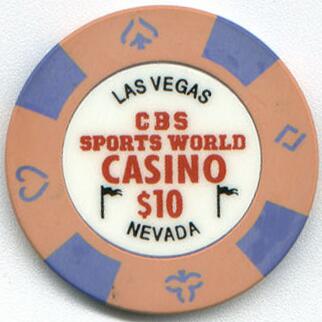 Las Vegas CBS Sports World Casino $10 Casino Chip