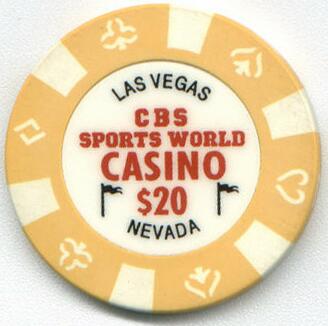 Las Vegas CBS Sports World Casino $20 Casino Chip