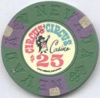 Las Vegas Circus Circus $25 Casino Chip