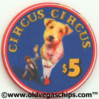 Las Vegas Circus Circus 30th Anniversary $5 Casino Chip
