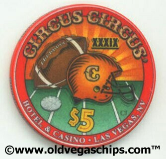 Circus Circus Superbowl 2005 $5 Casino Chip