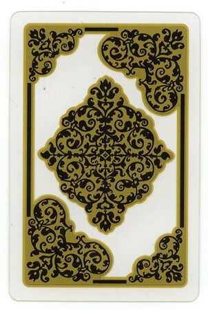 Paisley Designed "See Through" Plastic Playing Cards,  Transparent Paisley Plastic Playing Cards 