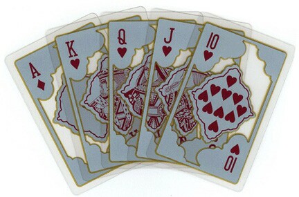 Paisley Transparent Plastic Playing Cards