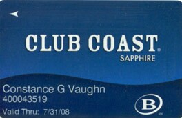 Suncoast Casino Sapphire Slot Club Card