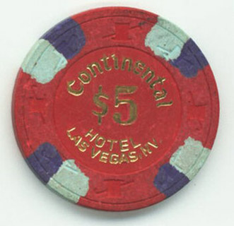 Las Vegas Continental Hotel $5 Casino Chip