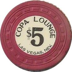 Las Vegas Copa Lounge $5 Rare Casino Chip