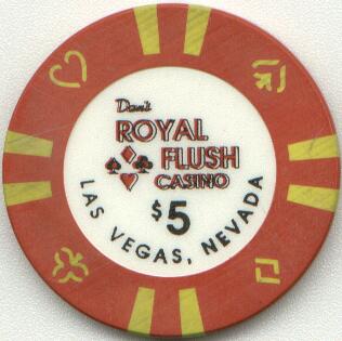 Las Vegas Dan's Royal Flush $5 Casino Chips