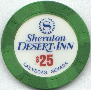 Las Vegas Sheraton Desert Inn $25 Casino Chips