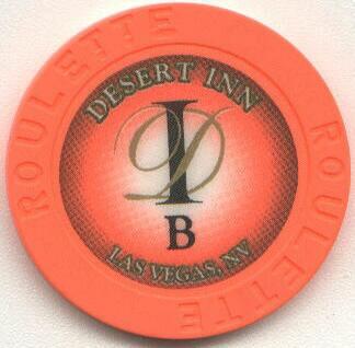 Las Vegas Desert Inn Last Issue Orange Roulette Chip