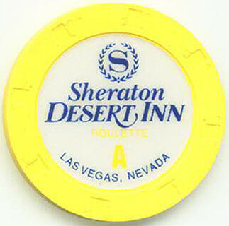 Las Vegas Sheraton Desert Inn Yellow Roulette Casino Chip