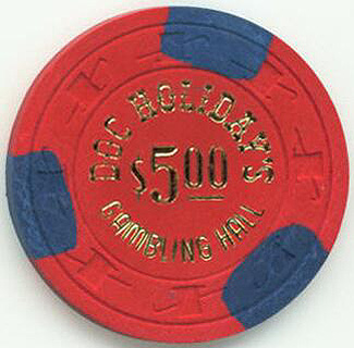 Las Vegas Doc Holiday's Gambling Hall $5 Casino Chip