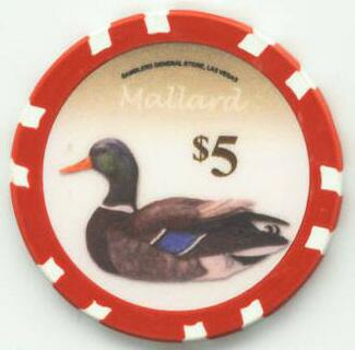Mallard Duck $5 Poker Chip 