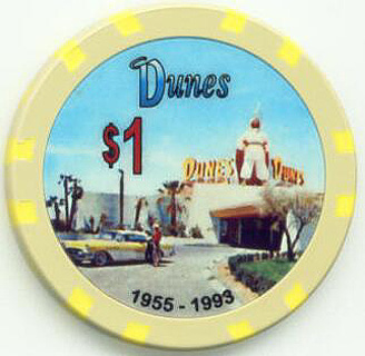 Dunes Fantasy/Novelty $1 Casino Chip 