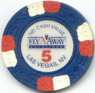 Las Vegas Dunes Hotel $5 American Airlines No Cash Value Casino Chip