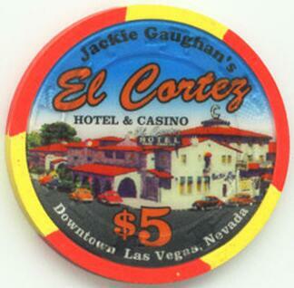Las Vegas El Cortez Benny Binion $5 Casino Chip