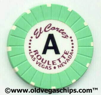 Las Vegas El Cortez Green Roulette Casino Chip